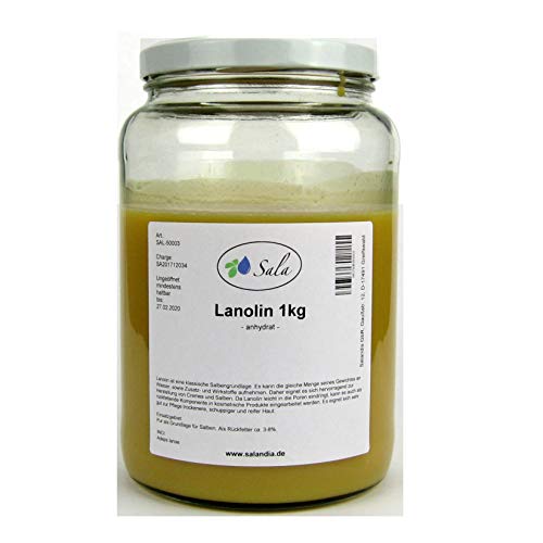 Preisvergleich Produktbild Sala Lanolin anhydrat pestizidfrei 1000 g 1 kg