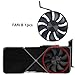 Graphics Card Cooling Fans Suitable for NVIDIA GeForce RTX 3090 3090TI FE Founders Edition Series Desktop 110MM AFB1112HD-00 DAPA1115B2UP001 12V 0.6A 0.9A 6PIN Video Card Cooler Fans GPU Fan (Fan-A)