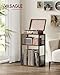 VASAGLE Record Player Stand, 3-Tier Side Table, Vinyl Record Storage up to 100 Albums, End Table for Living Room, Bedroom, Rustic Brown ULET275K01