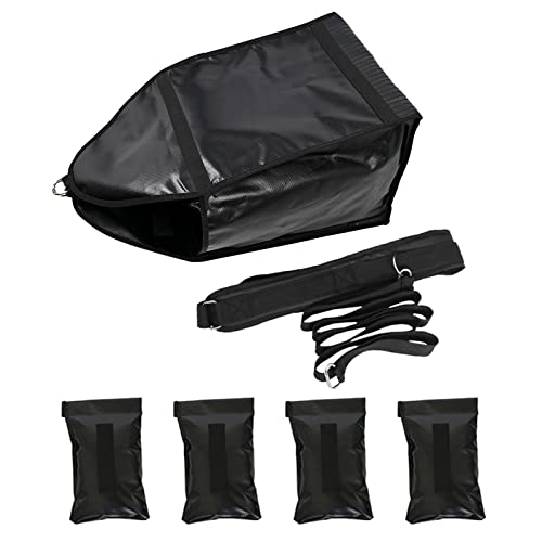 Begonia.K Adjustable Weight Sled Running Speed Training with Adjustable Strap, Sprinter Speed Training with 4 Weight Sandbags (20-80 lbs)