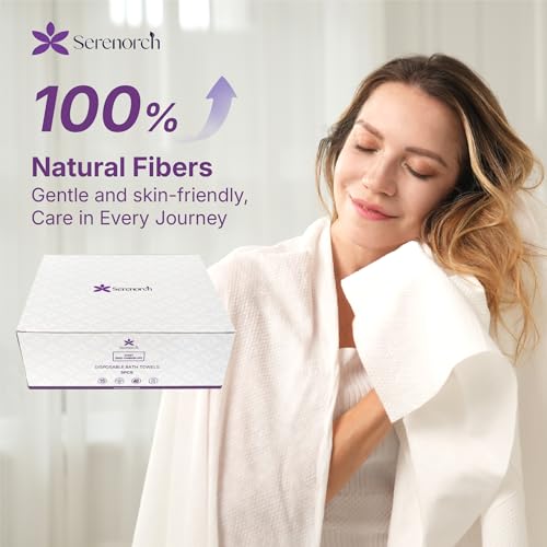 Serenorch Vacuum Sealed Disposable Bath Towels XL, 5 Pack - image 3