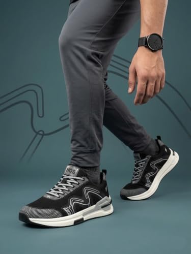 Image of HOS Mens Sports Shoes | Lightweight Running Shoes for Men | Breathable and Comfortable Footwear and Training