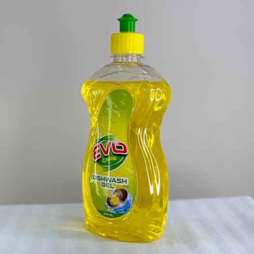 Image of Lemon Dishwash Liquid Gel 1.5L| Pack of 3 x 500 ml Bottle