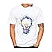Produktbild Shirt Bluse Für Männer Tops Farbe Glühbirne 3D Kurzarm-T-Shirt Herren Rundhalsausschnitt Kurzarm Plus Größe - Wie In Abbildung_S Gezeigt