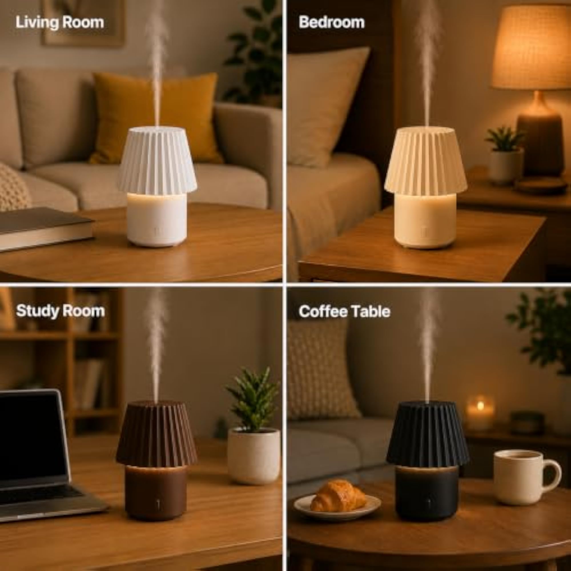 Glowtern Beige Electric Diffuser, Premium Home Fragrance
