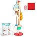 WHOHOLL Toddler Broom and Cleaning Set, 9 Pcs Kids Broom Set for Housekeeping, Toy Cleaning Mop and Broom Set, Kids Cleaning Set with Sponge, Play Broom Set for Boys and Girls