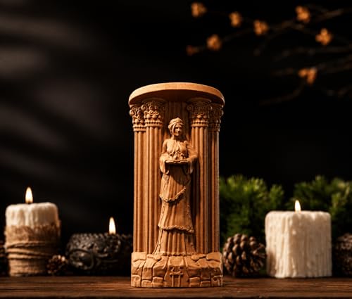 Estatua de Madera Hestia para Decoración de Altar miniatura 6