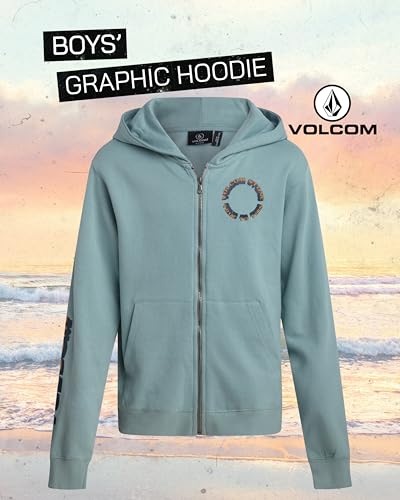 Image of Volcom Boys Hoodie - Long Sleeve Pullover Graphic Hoodie Sweatshirt - Warm Casual Hoodies for Boys (8-20)