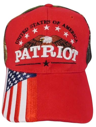 Gorra USA American Patriot Trump 45 47 2024 rojo camuflado miniatura 3