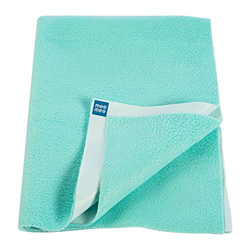 Mee Mee Reusable Water Proof Cotton Bed Protector Sheet/Extra Absorbent Mat/Dry Sheets/Urine Sheet/Dry Mat (140CmX220Cm) (X-Large, Green) - Image 2 thumbnail