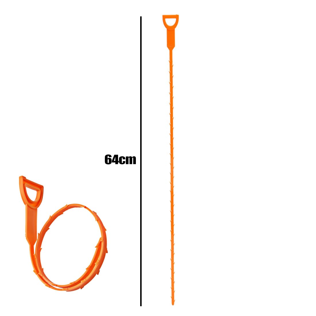 3 Pack 25 Inch Drain Snake,Hair Clog Remover Sink Unblocker Snake,Reusable Shower Drain Unblocker Tool,Drain Snake for Shower,Kitchen,Sink - Image 2
