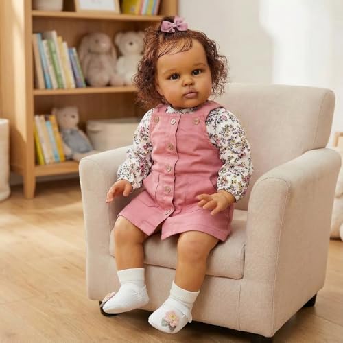 Muñeca Realista Bebé Reborn 24 Pulgadas Cuerpo Suave miniatura 3
