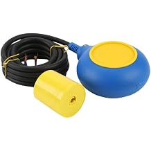 CHUX 3 m Cable Float Switch For Industry Liquid Fluid Level Sensor Yellow Blue Color Round Type Water Pump cx-m15-3