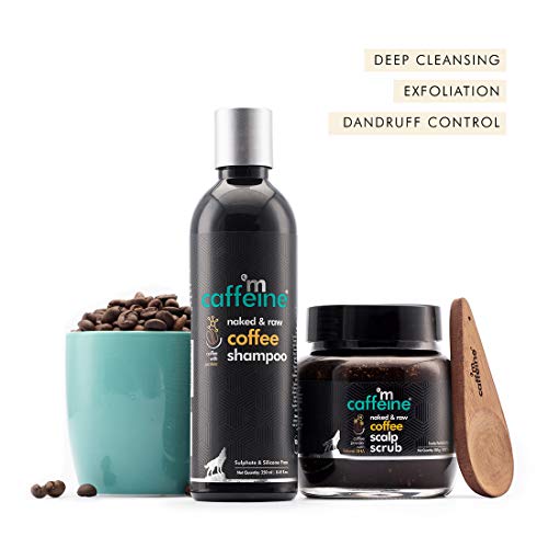 mCaffeine Coffee Deep Cleansing Hair Care Duo with Protein, Natural AHA & Argan Oil | Shampoo, Scalp Scrub | All Hair Types | Sulphate & Silicone Free - Image 5