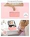 Makeup Bag With LED Mirror, Travel Makeup Bag With 3 Color Setting Light Up Mirror Cosmetic Makeup Organizer Vanity Case for Women Beauty Tools Accessories Rechargeable Makeup Travel Bag - Pink