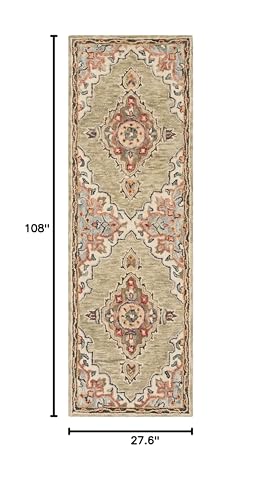 Tapete corredor SAFAVIEH 2'3" x 9' lana boho miniatura 5