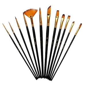 SHENGXINA Künstlerpinsel Set, 12 Stück