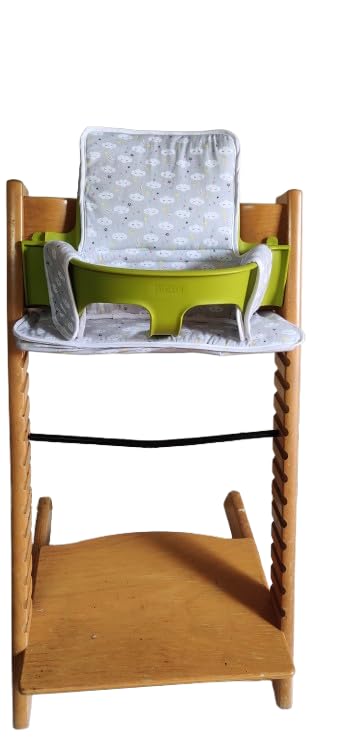 moon-bebe Sitzverkleinerer, kompatibel mit Stokke TrippTrapp (Grau) (Grau)