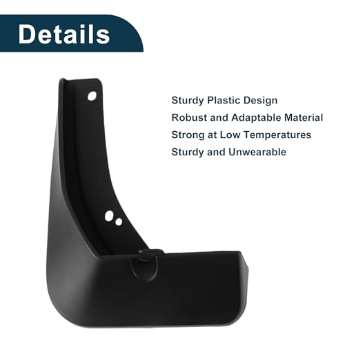 Image of Mud Flaps Splash Guards for Skoda Rapid 2018-2019 W /Mount Accessories Mud Guards Front and Rear 1 Set