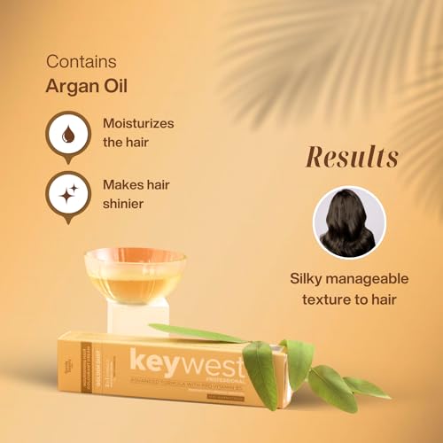 Image of Keywest Professional Hair Color Developer 20 Volume 6% 1000ml + Hair Color Tube 80gm (Ammonia Free) | 2in1 Formulation with Enriched Pro Vitamin B5 (No 1 Natural Black)