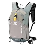 SKYSPER Mochila de Senderismo 15L Ligero Transpira...: CALIDAD PREMIUM: La mochila de senderismo está hecha de nylon ripstop y poliéster de alta densidad, el tejido es ligero, resistente a los desgarros y a la abrasión. Todas las costuras de los puntos de tensión de la mochila y las correas de los hombro...