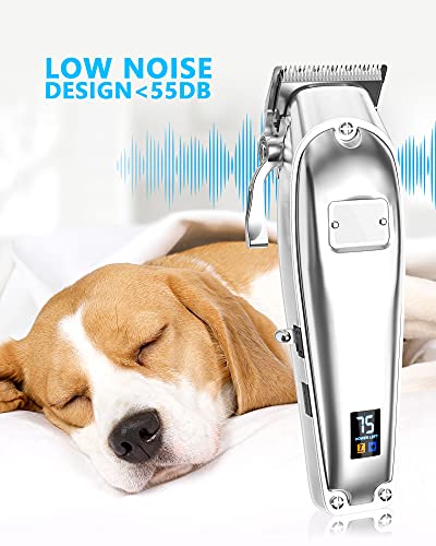 Oneisall K52NTS Dog Grooming Clippers For Thick Heavy Coats,Low Noise Cordless Dog Grooming Kit With Metal Blades, All Stainless Steel, 2 Speeds thumb #6