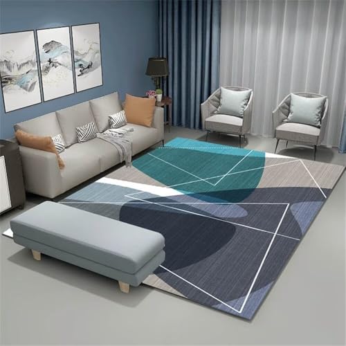 Tapis de salon chic gris-bleu 70X200CM aux finitions soignées - 2