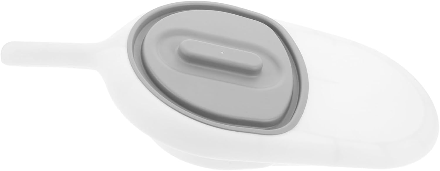 Generic Elderly Bedpan with Long Handle Spillproof Design for Bedridden Patients Practical Toilet for Mobility Individuals Comfortable Chamber Pot for Daily Care