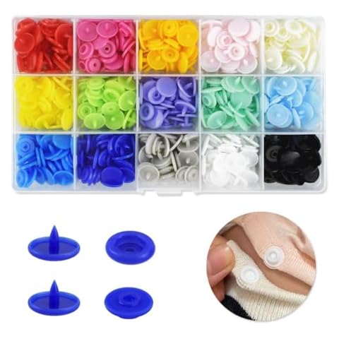 Yuntop Plastic Snaps Fasteners Kit Cover