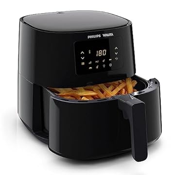 Philips Walita Preta Fritadeira Airfryer Essential XL Digital, 6.2L de capacidade, Garantia internacional de dois anos, 110V, 2000W (RI9270/90), Preto