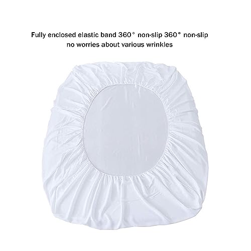 Sábana ajustable impermeable antipolvo protector de colchón bolsillo profundo Twin Queen 3
