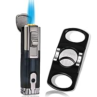 Briquet Tempête Carrefour PROMISE Briquet Tempête Triple Flamme Butane Rechargeable - Idéal Camping, Cadeau Homme (Marron