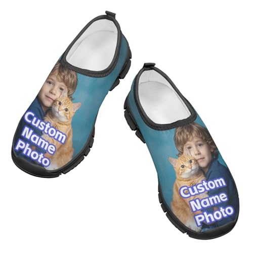 Custom Boys Slip On Sneakers with Name Photo Personalized Gifts for Boys3