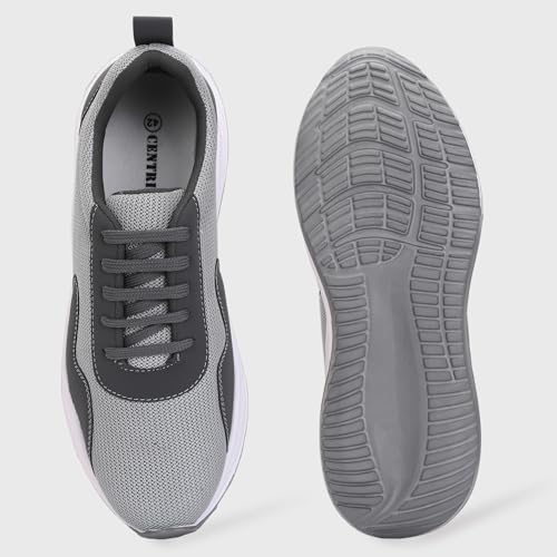 Image of Centrino Platform Sneakers for Men | Casual Shoes for Man Stylish | Chunky Sole Lace-Up Canvas Walking Shoes | Cushioned Insole | Lightweight Breathable Comfortable | Anti-Skid Sole | Mens Shoes New (6820)