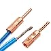 Viborg Speaker Banana Plugs Pure Copper Screw Locking 4MM Speaker Connectors for Hi-End Amplifier Wire, Home Theater, Audio/Video Receiver, Amplifiers and Sound Systems 4PCS (VB401 Pure Copper)