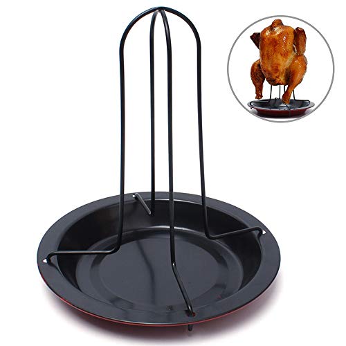 Explopur Chicken Roaster - Portable Nonstick Vertical Poultry Chicken Roaster Outdoor Camping Picnic Baking Cooking Tool