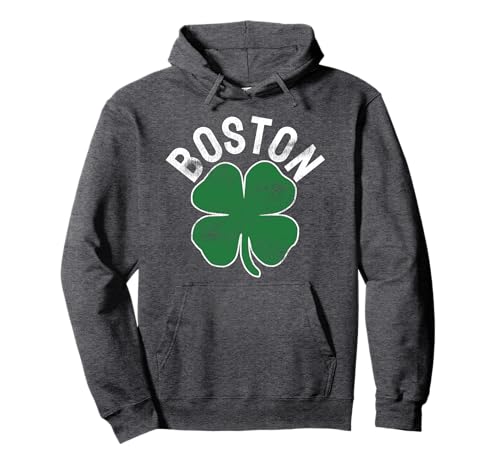 Shamrock Massachusetts Boston ST PATRICKS DAY Irish Green Pullover Hoodie