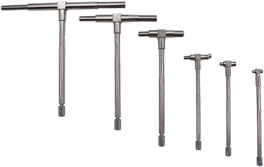 Genuine Telescoping T Bore Gauge 6 pc Cylinder Hole Smooth Gage Professional Set w/Pouch OEM Genuine Replacement