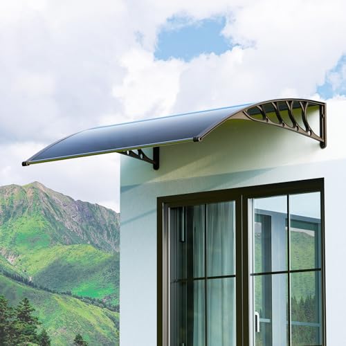 MoNiBloom-Awnings-for-Windows-39×35-Window-Door-Entry-Awning-Polycarbonate-Cover-Front-Door-Window-Shade-Outdoor-Patio-Canopy-Sun-shetter-for-Outside-House-Patio MoNiBloom Awnings for Windows 39×35 Window Door Entry Awning Polycarbonate Cover Front Door Window Shade Outdoor Patio Canopy Sun shetter for Outside House Patio