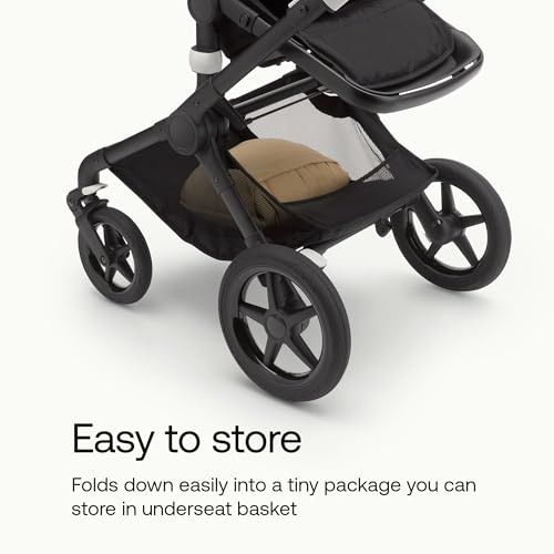 Image of Bugaboo All-Season Footmuff for Strollers - Weatherproof, Breathable, Water-Repellent, Removable Insert, Fits All Bugaboo Strollers - Desert Taupe | Soft fleece lining, breathable materials, weatherproof protection, two-way zipper, reflective details, Desert Taupe