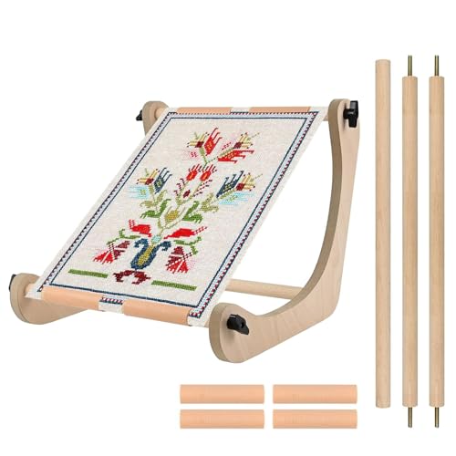 Support de broderie en bois pour vos moments créatifs au salon