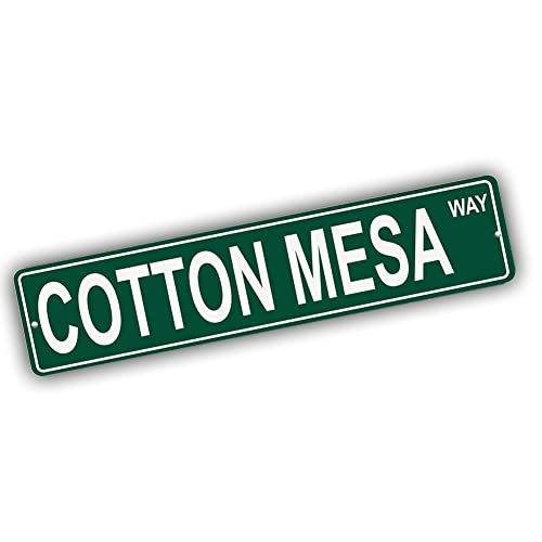 Brotherhood Aluminum Street Sign for Cotton Mesa - Colorado Man Cave Decor