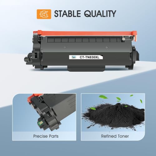 Image of TN830 TN830XL 830 XL /V /R Toner for Brother Printer DCP-L2640DW HL-L2460DW | Compatible for Brother MFC-L2820DW TN-830 TN-830XL TN 830 XL Cartridge HL-L2405W HL-L2400D Printer High Yield 4 Black Printer