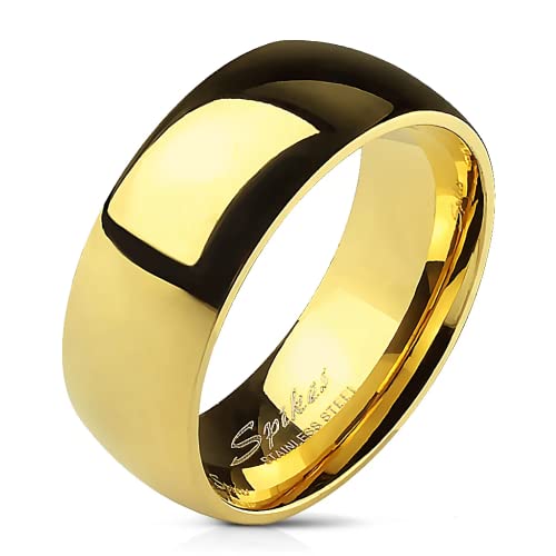 UrbanBijoux Bague Anneau Alliance Mariage de fiançailles Homme Femme plaqué Or 8mm - 72