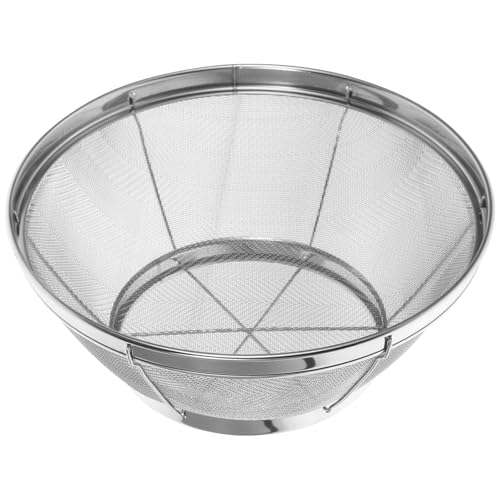 AUTSUPPL Scolapasta in Acciaio Inossidabile per Cucina Setaccio Maglia Fina per Lavaggio Riso e Verdure Piccolo Colino Drenante Resistente e Facile da Pulire Uso Domestico e Campeggio