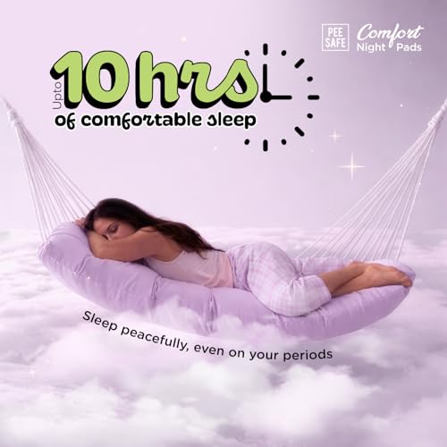 Image of Pee Safe Comfort All Night Pads | 8 Pads XXXXL (4 XL) - 405mm | Extra Wide Back with Dual Wings | 6 Layer Deep Absorption | Japanese Leak-Lock Technology | Overnight Leak Free Protection | Extra Long