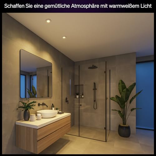 Philips Hue White Ambiance Adore 3er Deckenspots rund, weiß 3x250lm inkl. Dimmschalter, Bad-Beleuchtung, dimmbar, steuerbar via App, kompatibel mit Amazon Alexa (Echo, Echo Dot), neue Generation