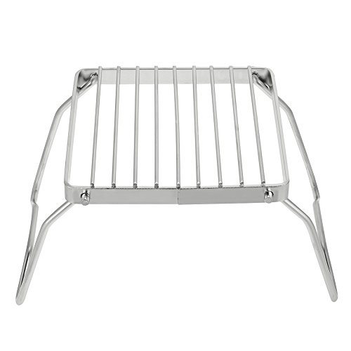 Holzkohle BBQ Grill Leicht Zusammenbruch und Montage öffnen Edelstahl Holzkohle-Grill für Camping, Party