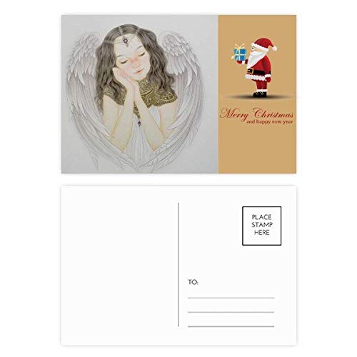 Cartes postales lot de 20 White Wing Pretty Girl peinture chinoise