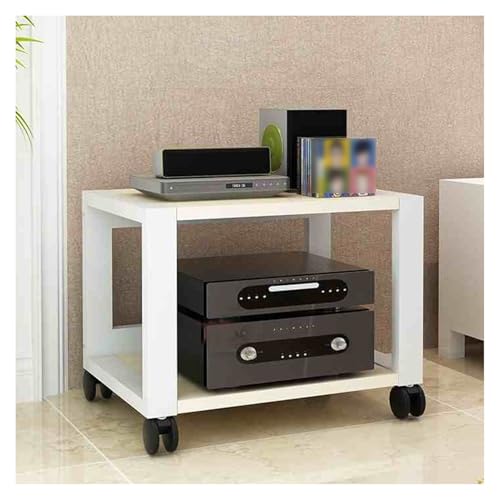 Estante de Audio móvil de 2 niveles para tocadiscos y consola 2